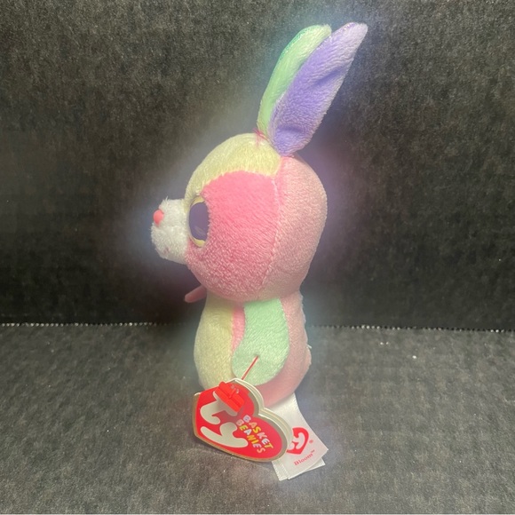 GREAT ADD ON BNWT TY BASKET BEANIES BLOOM BUNNY 5” - Picture 2 of 6